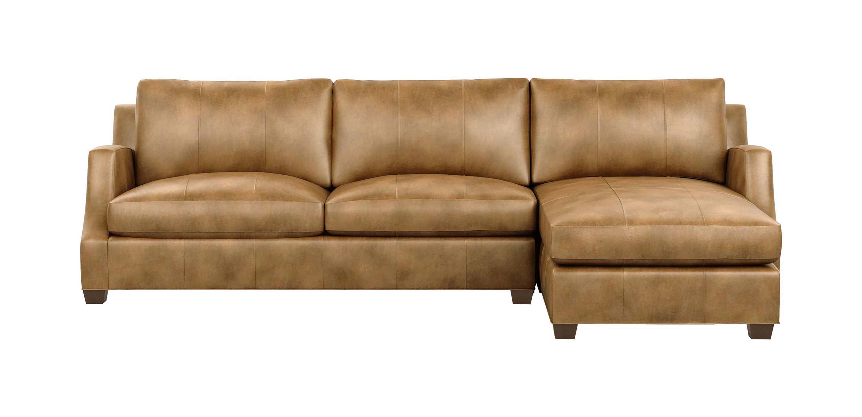 Lynn TwoPiece Leather Sectional Ethan Allen