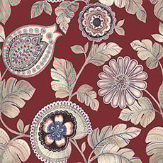 Red/Gray swatch Leeland Wallpaper