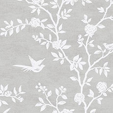 Gray swatch Lenora Floral Wallpaper