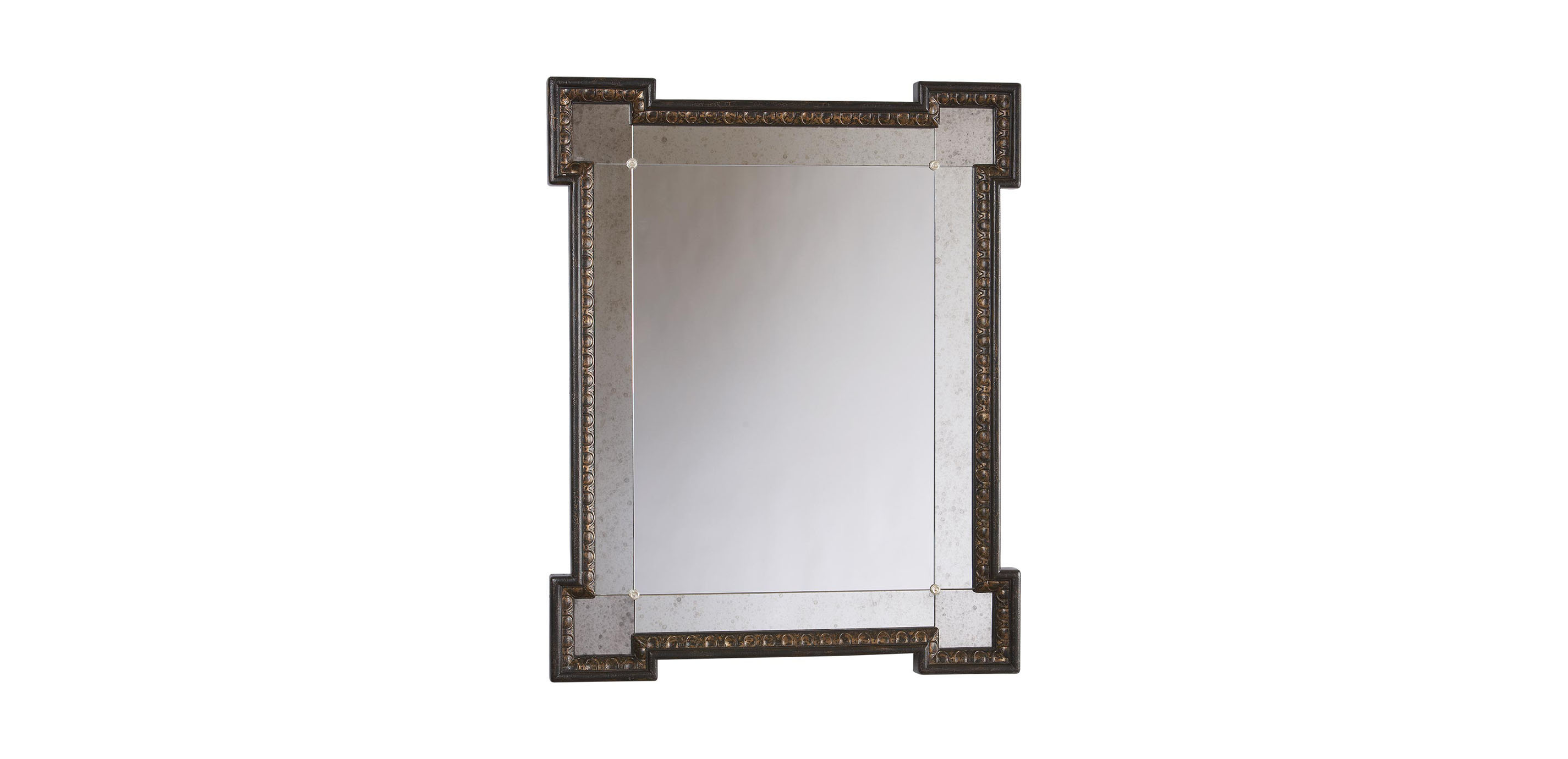 Black Crackle Turret Mirror | Mirrors | Ethan Allen