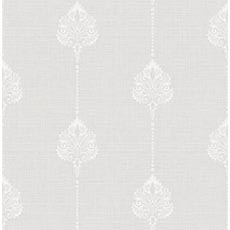 White swatch Gracie Wallpaper