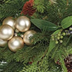 Natural swatch Holiday Centerpiece