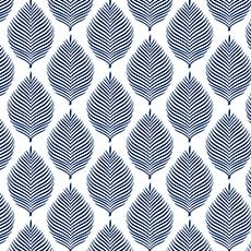Dark Blue/White swatch Jaipur Block-Print Wallpaper