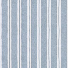 Ivory/Grey Blue/Sky swatch Cabana Stripe Linen Drapery Panel