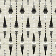 Black/Ivory swatch Rabaul Ikat Wallpaper