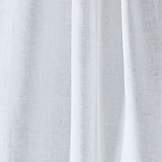 White swatch Sheer Linen Drapery Panel