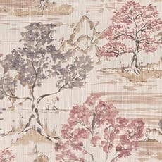 Ariana Rouge (33813): watercolor printed botanical swatch Ariana Seaglass Fabric By the Yard