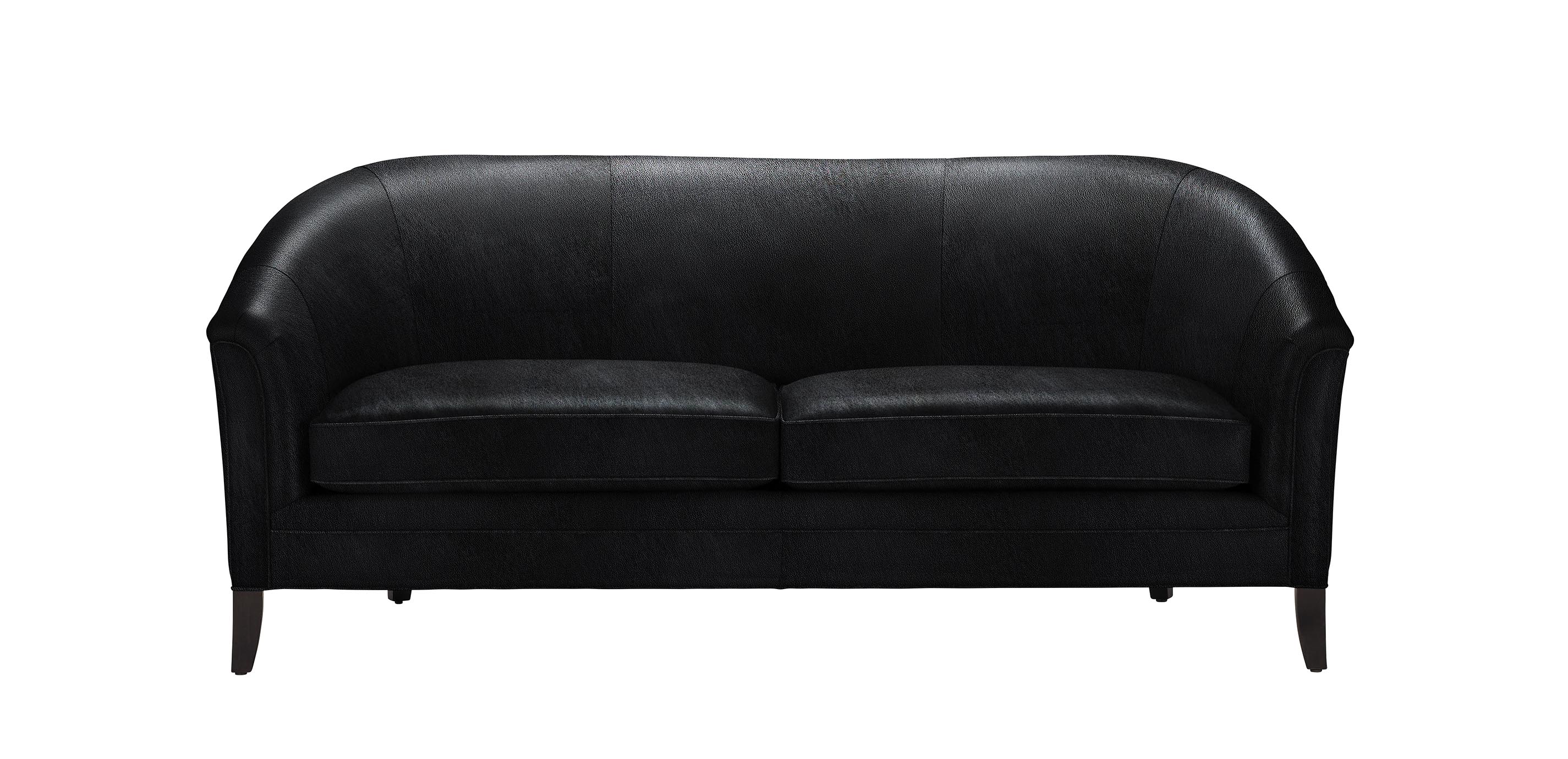 Nathalie Leather BarrelBack Sofa Leather Sofa Ethan Allen