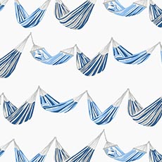 Blue swatch Laguna Hammock Wallpaper