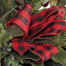 Plaid swatch Holiday Centerpiece