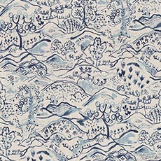 Idlewyld Blue (65787) swatch Idlewyld Seaglass Fabric By the Yard