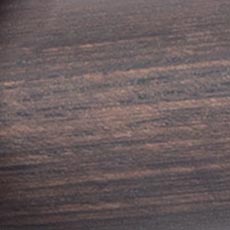 Dark Brown swatch Distressed Wood Drapery Hardware Set with Cuffed End Cap Finial