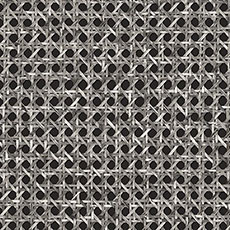 Silver/Black swatch Caned Wallpaper