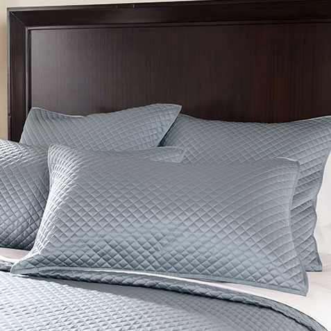 Salena Quilted Sham, Mist Blue Product Thumbnail