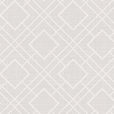 White swatch Diamond Lattice Wallpaper