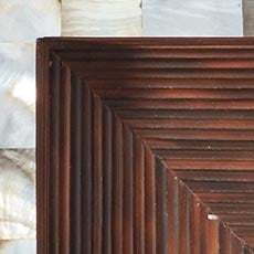 Brown swatch Square Sugarcane Tray