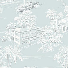 Blue swatch Melinda Wallpaper