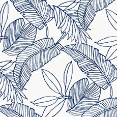 Blue/White swatch Tropical Breeze Wallpaper