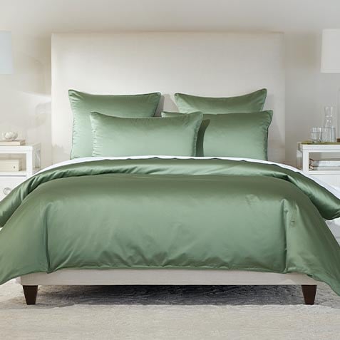 Salena Solid Duvet Cover and Shams Set, Sage Product Thumbnail