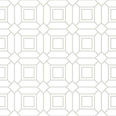 White/Silver swatch Locked In Wallpaper