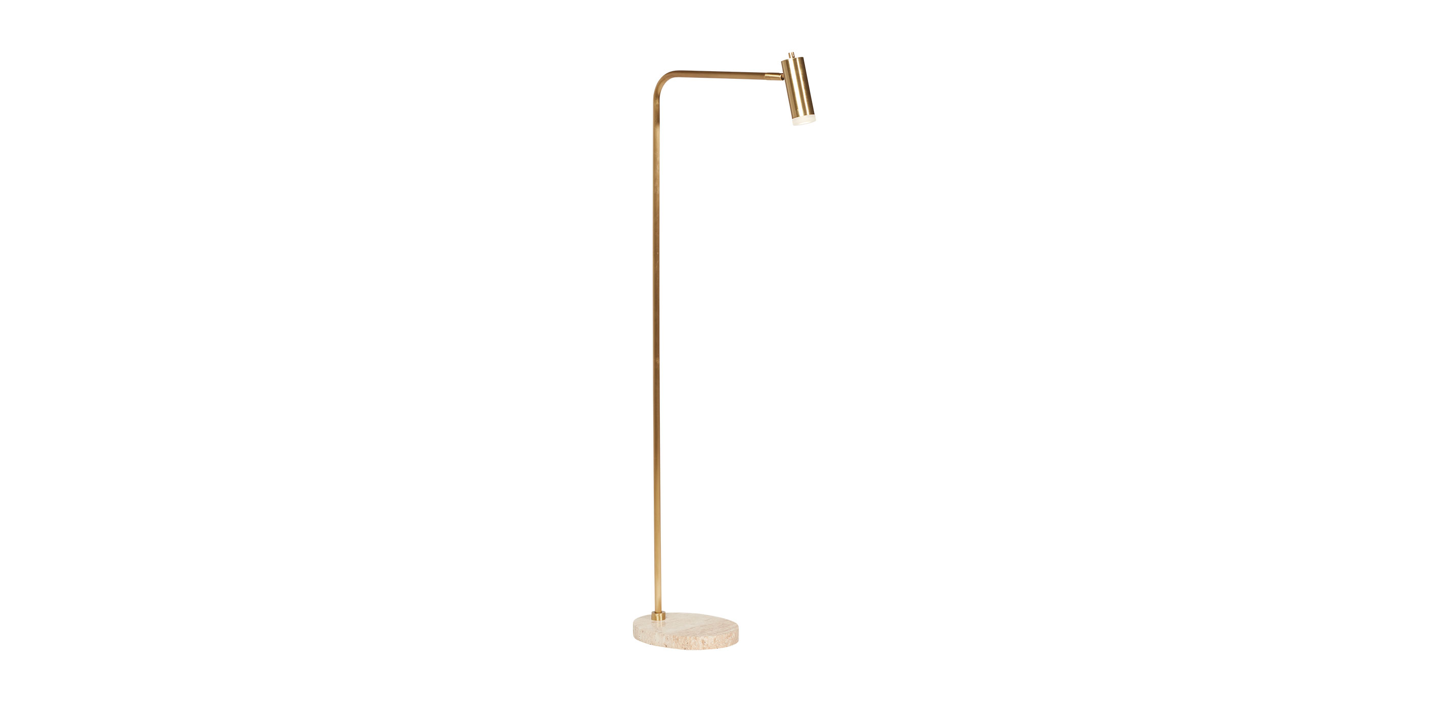 Denten LED Standing Adjustable Floor Lamp | Ethan Allen