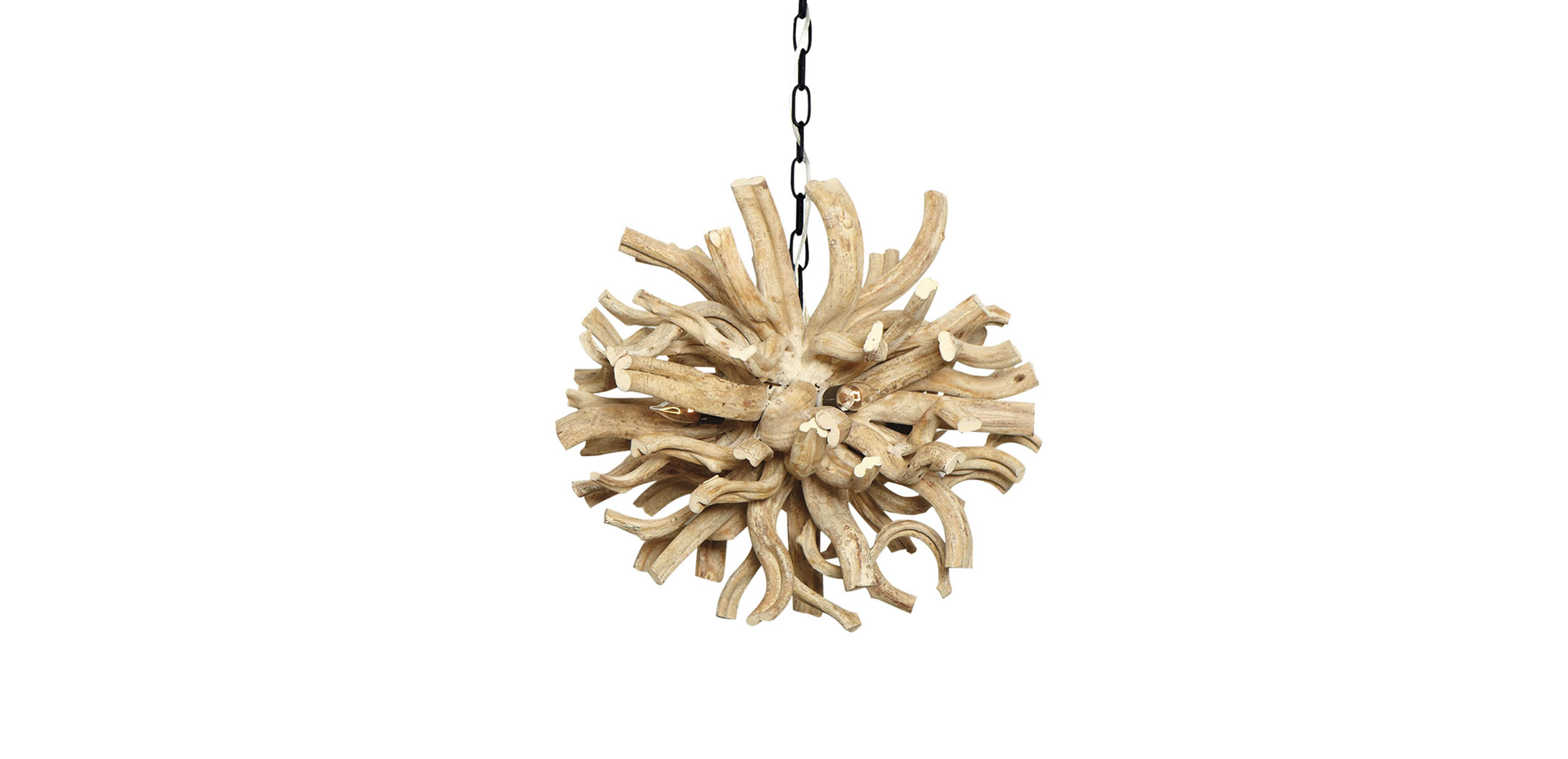Small Minetto Wood Chandelier | Chandelier | Ethan Allen