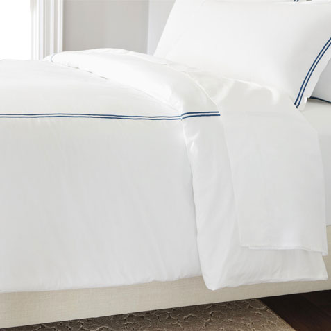 Satin-Stitch Percale Duvet Cover Product Thumbnail