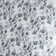 Black swatch Watercolor Floral Euro Sham