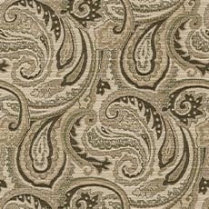 Luisa Fern (52425): traditional woven paisley swatch Luisa Garnet Fabric