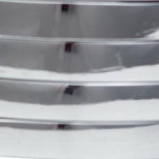 Chrome swatch Acrylic Drapery Hardware Set with Cylinder Finial