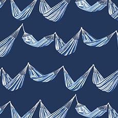 Dark Blue swatch Laguna Hammock Wallpaper