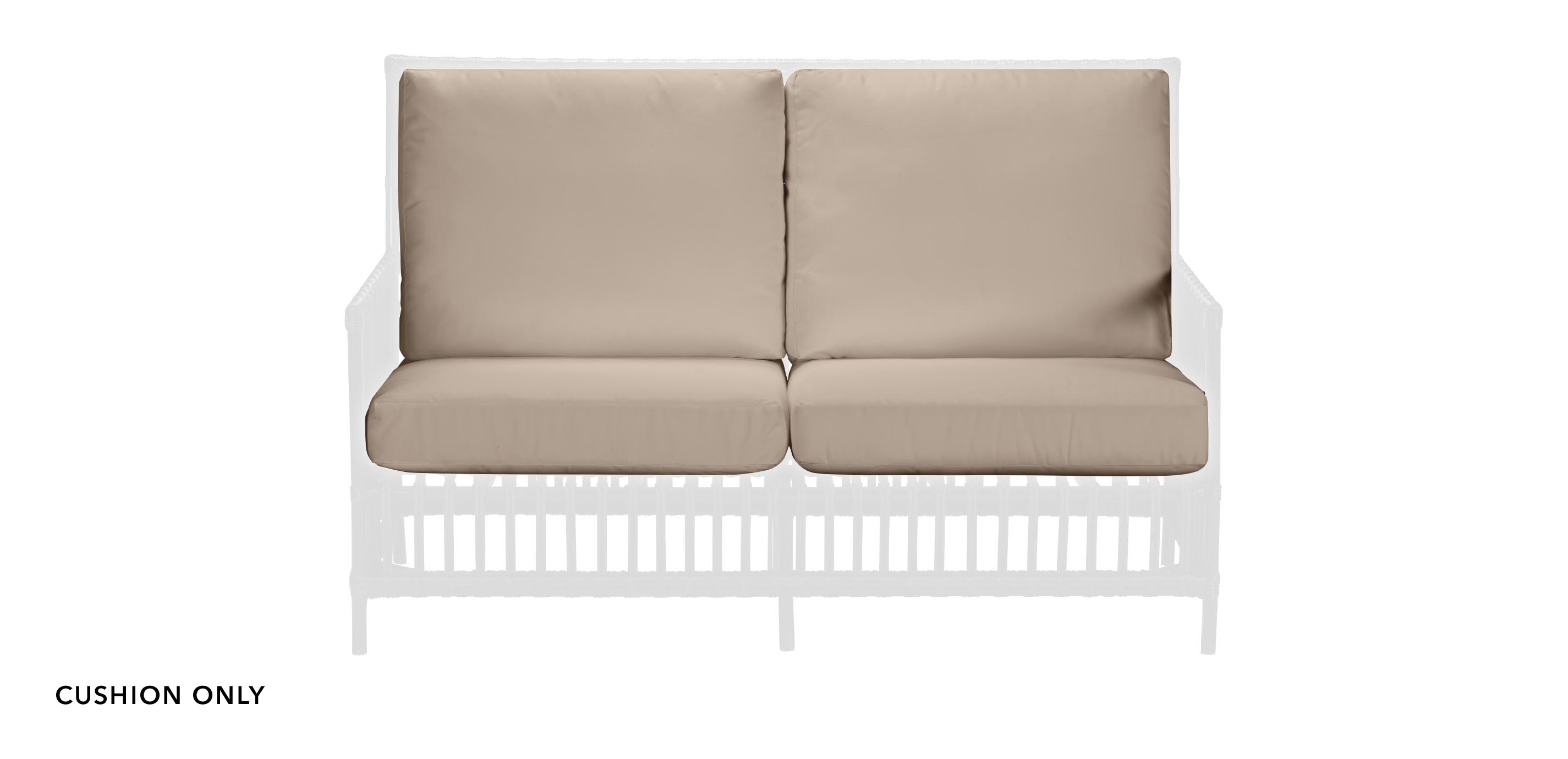 Vero Dunes Outdoor Loveseat Replacement Cushion Set | Ethan Allen