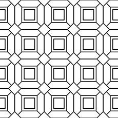 White/Black swatch Locked In Wallpaper