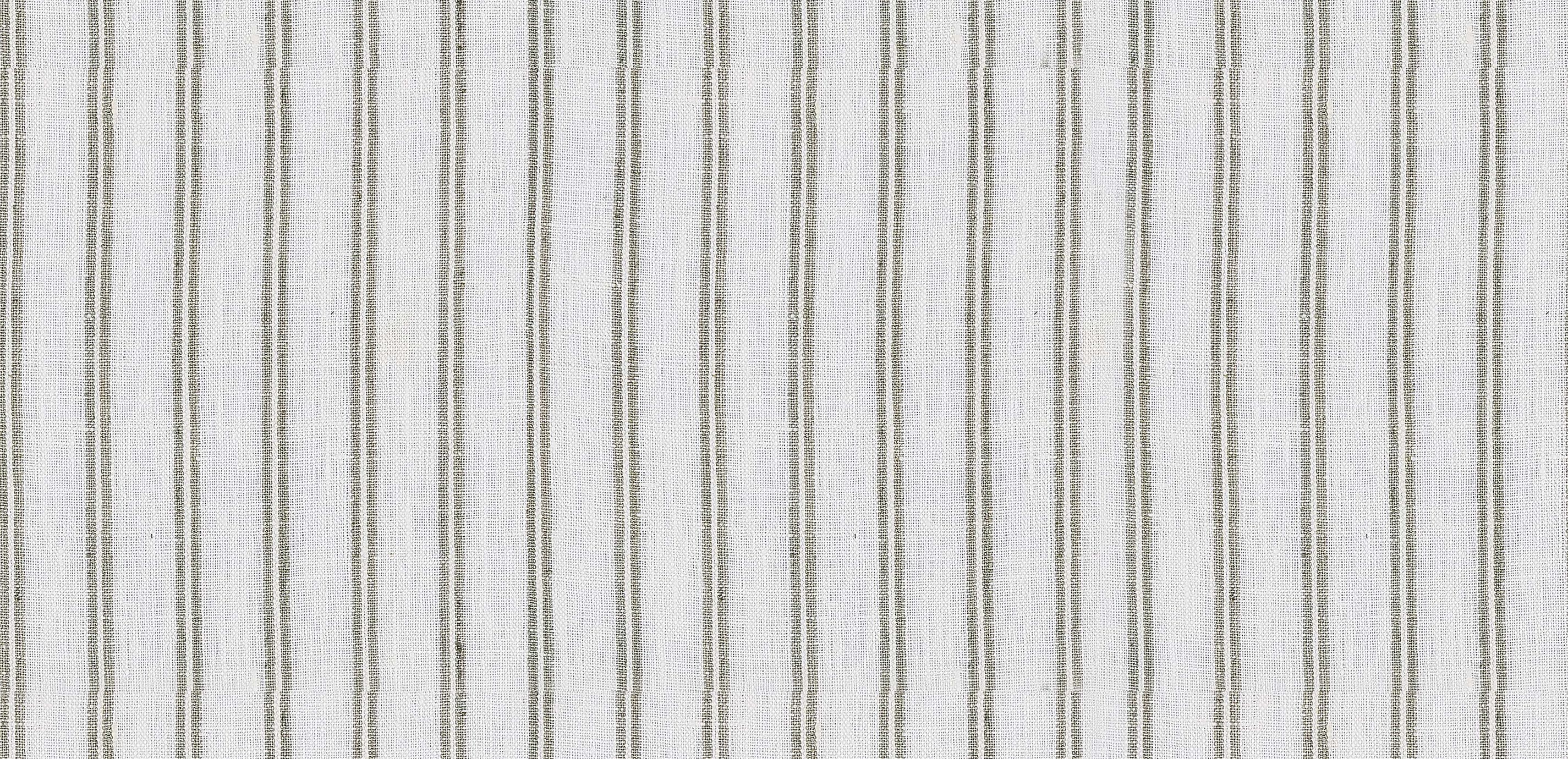 カーテン ann Ticking Stripe Linen Fabric, Ivory/Grey Blue/Sky Fabric | Ethan