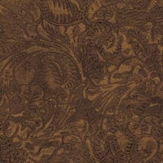 Laurel Chestnut (L6274) Leather, embossed aniline hand distressed leather swatch Laurel Leather
