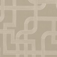Uptown Linen (89839): contemporary woven pattern swatch Uptown Parchment Fabric