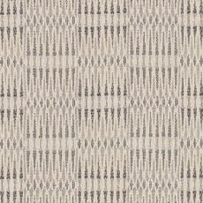 Piazza Mineral (48980): graphic woven Ikat stripe swatch Piazza Linen Fabric
