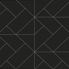 Black/Silver swatch Angular Grid Wallpaper