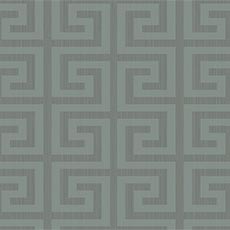Green swatch Greek Key Wallpaper