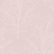 Pink swatch Glass Bead Branches Wallpaper