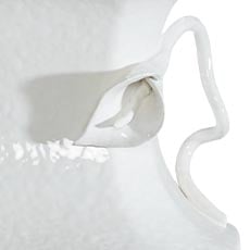 White swatch Lillie Ceramic Table Lamp