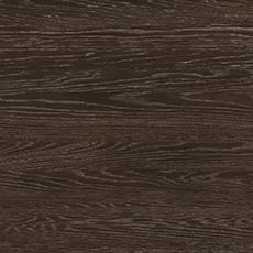 Rustic Sable (497): Dark brown finish, with light brown glaze in the grain. Wire brushed with distressed edges. Low sheen. swatch Vinson Oak Extension Dining Table