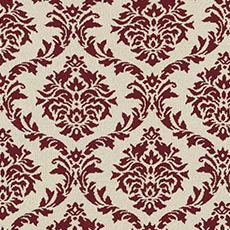 Bordeaux swatch Recycled Cotton Damask Throw