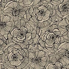 Taupe swatch Suzette Floral Wallpaper