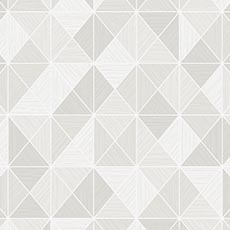 White swatch Marny Geometric Wallpaper