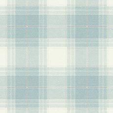 Blue swatch Charles Plaid Wallpaper