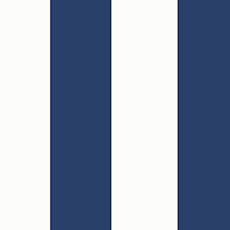 Navy Blue/White swatch Nautical Stripe Wallpaper