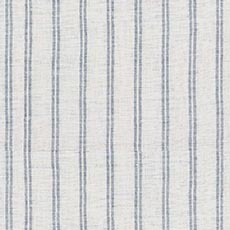 Ivory/Grey Blue/Sky swatch Ticking Stripe Linen Drapery Panel