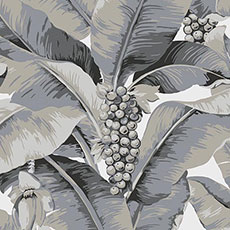 Silver/White swatch Jenny Floral Wallpaper