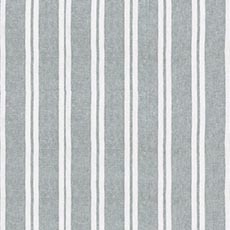 Ivory/Petrol/Spa swatch Cabana Stripe Linen Drapery Panel